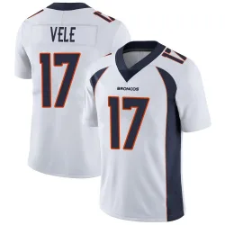 Men's Devaughn Vele Denver Broncos No.17 Limited Vapor Untouchable Jersey - White
