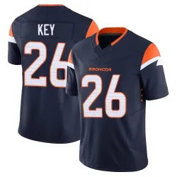 Men's Devon Key Denver Broncos No.26 Limited Alternate Vapor F.U.S.E. Jersey - Navy