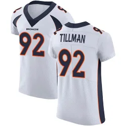 Men's Dondrea Tillman Denver Broncos No.92 Elite Vapor Untouchable Jersey - White