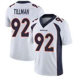 Men's Dondrea Tillman Denver Broncos No.92 Limited Vapor Untouchable Jersey - White