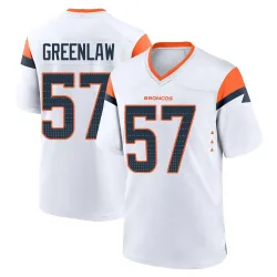 Men's Dre Greenlaw Denver Broncos No.57 Game 2nd Jersey - White
