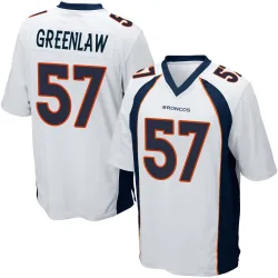 Men's Dre Greenlaw Denver Broncos No.57 Game Jersey - White