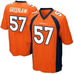 Men's Dre Greenlaw Denver Broncos No.57 Game Team Color Jersey - Orange