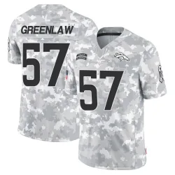 Men's Dre Greenlaw Denver Broncos No.57 Limited 2024 Salute to Service Jersey - Arctic Camo