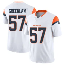Men's Dre Greenlaw Denver Broncos No.57 Limited Vapor F.U.S.E. Jersey - White