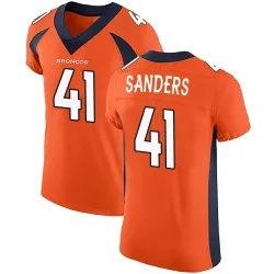 Men's Drew Sanders Denver Broncos No.41 Elite Team Color Vapor Untouchable Jersey - Orange
