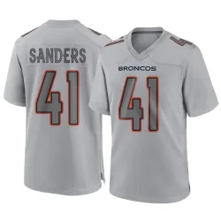 Men's Drew Sanders Denver Broncos No.41 Game Atmosphere Fashion Jersey - Gray