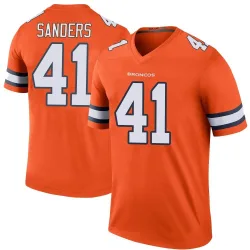 Men's Drew Sanders Denver Broncos No.41 Legend Color Rush Jersey - Orange