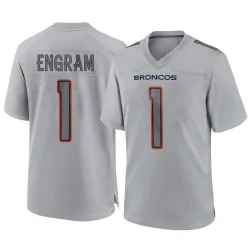 Men's Evan Engram Denver Broncos No.1 Game Atmosphere Fashion Jersey - Gray