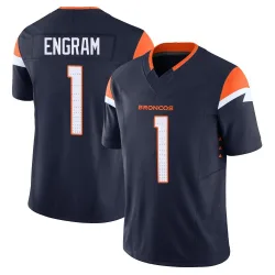 Men's Evan Engram Denver Broncos No.1 Limited Alternate Vapor F.U.S.E. Jersey - Navy