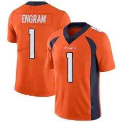 Men's Evan Engram Denver Broncos No.1 Limited Team Color Vapor Untouchable Jersey - Orange