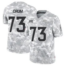 Men's Frank Crum Denver Broncos No.73 Limited 2024 Salute to Service Jersey - Arctic Camo