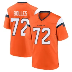 Men's Garett Bolles Denver Broncos No.72 Game Jersey - Orange