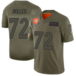 Men's Garett Bolles Denver Broncos No.72 Limited 2019 Salute to Service Jersey - Camo