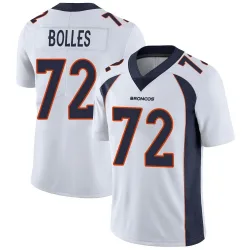 Men's Garett Bolles Denver Broncos No.72 Limited Vapor Untouchable Jersey - White
