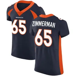 Men's Gary Zimmerman Denver Broncos No.65 Elite Alternate Vapor Untouchable Jersey - Navy