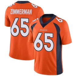 Men's Gary Zimmerman Denver Broncos No.65 Limited Team Color Vapor Untouchable Jersey - Orange