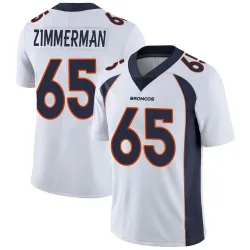 Men's Gary Zimmerman Denver Broncos No.65 Limited Vapor Untouchable Jersey - White