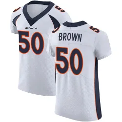 Men's JB Brown Denver Broncos No.50 Elite Vapor Untouchable Jersey - White