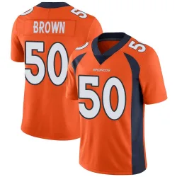 Men's JB Brown Denver Broncos No.50 Limited Team Color Vapor Untouchable Jersey - Orange