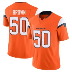 Men's JB Brown Denver Broncos No.50 Limited Vapor F.U.S.E. 2nd Jersey - Orange