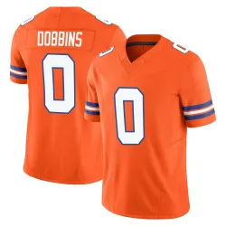 Men's J.K. Dobbins Denver Broncos No.0 Limited Alternate Vapor F.U.S.E. Mile High Collection 1977 Throwback Jersey - Orange