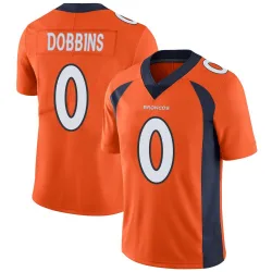 Men's J.K. Dobbins Denver Broncos No.0 Limited Team Color Vapor Untouchable Jersey - Orange