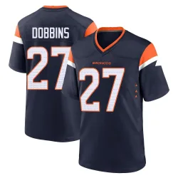 Men's J.K. Dobbins Denver Broncos No.27 Game Alternate Jersey - Navy