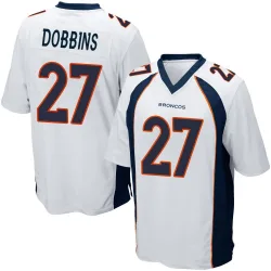Men's J.K. Dobbins Denver Broncos No.27 Game Jersey - White