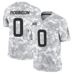Men's Jaden Robinson Denver Broncos No.0 Limited 2024 Salute to Service Jersey - Arctic Camo