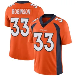 Men's Jaden Robinson Denver Broncos No.33 Limited Team Color Vapor Untouchable Jersey - Orange