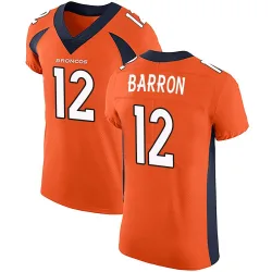Men's Jahdae Barron Denver Broncos No.12 Elite Team Color Vapor Untouchable Jersey - Orange