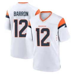 Men's Jahdae Barron Denver Broncos No.12 Game 2nd Jersey - White