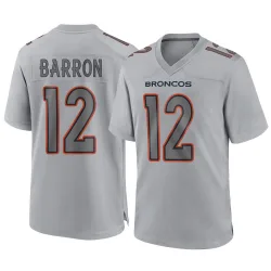 Men's Jahdae Barron Denver Broncos No.12 Game Atmosphere Fashion Jersey - Gray