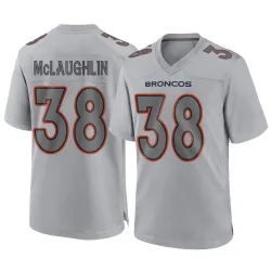 Men's Jaleel McLaughlin Denver Broncos No.38 Game Atmosphere Fashion Jersey - Gray