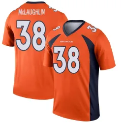 Men's Jaleel McLaughlin Denver Broncos No.38 Legend Jersey - Orange