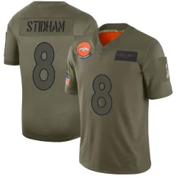 Men's Jarrett Stidham Denver Broncos No.8 Limited 2019 Salute to Service Jersey - Camo