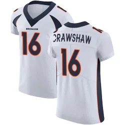 Men's Jeremy Crawshaw Denver Broncos No.16 Elite Vapor Untouchable Jersey - White