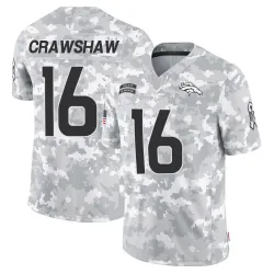 Men's Jeremy Crawshaw Denver Broncos No.16 Limited 2024 Salute to Service Jersey - Arctic Camo