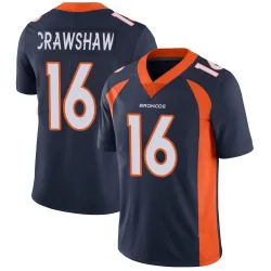 Men's Jeremy Crawshaw Denver Broncos No.16 Limited Vapor Untouchable Jersey - Navy