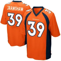 Men's Jeremy Crawshaw Denver Broncos No.39 Game Team Color Jersey - Orange