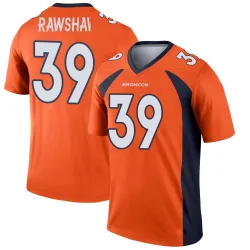 Men's Jeremy Crawshaw Denver Broncos No.39 Legend Jersey - Orange