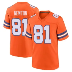 Men's Jerjuan Newton Denver Broncos No.81 Game Alternate Mile High Collection 1977 Throwback Jersey - Orange