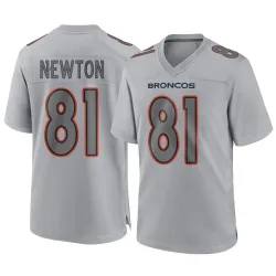 Men's Jerjuan Newton Denver Broncos No.81 Game Atmosphere Fashion Jersey - Gray