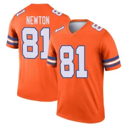 Men's Jerjuan Newton Denver Broncos No.81 Legend Alternate Mile High Collection 1977 Throwback Jersey - Orange