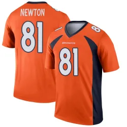 Men's Jerjuan Newton Denver Broncos No.81 Legend Jersey - Orange