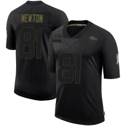 Men's Jerjuan Newton Denver Broncos No.81 Limited 2020 Salute To Service Jersey - Black