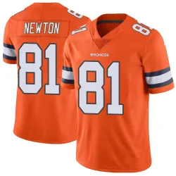 Men's Jerjuan Newton Denver Broncos No.81 Limited Color Rush Vapor Untouchable Jersey - Orange
