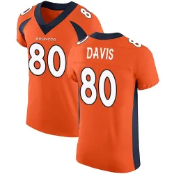 Men's Joaquin Davis Denver Broncos No.80 Elite Team Color Vapor Untouchable Jersey - Orange