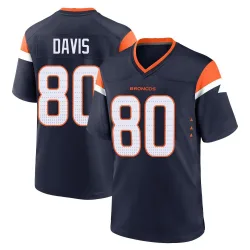 Men's Joaquin Davis Denver Broncos No.80 Game Alternate Jersey - Navy